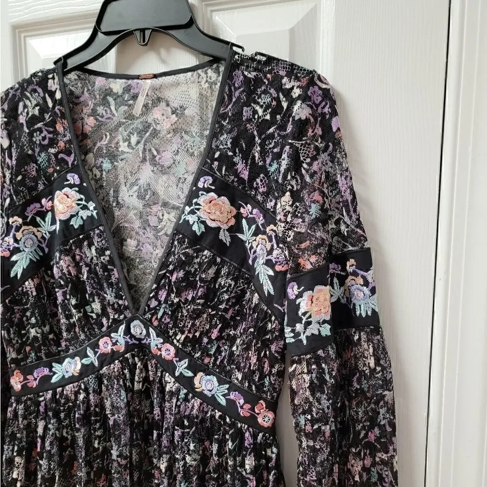 Free People Cherry Blossom Lace Dress 4